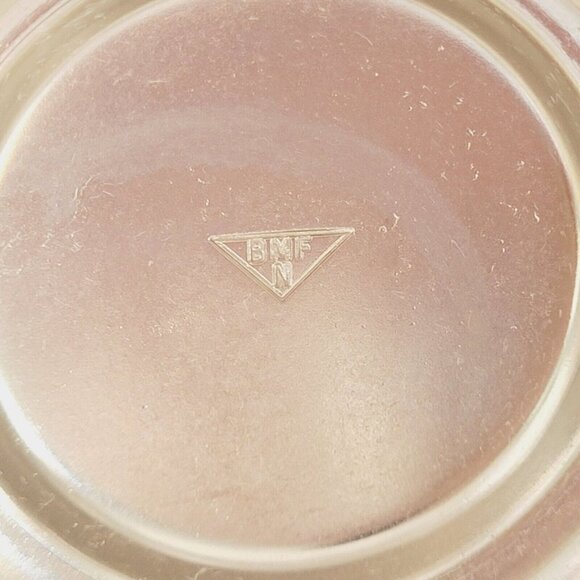 Vintage BFM-N West Germany Etched Crystal Clear Glass Beer Stein Pewter Lid - Picture 8 of 11